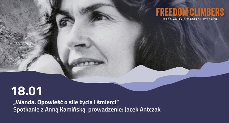 Plakat „Wanda. Opowieść o sile życia i śmierci”  - spotkanie autorskie Anną Kamińską