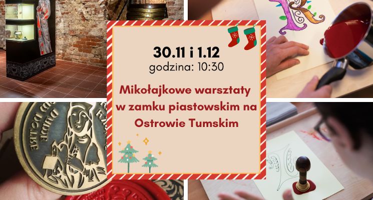Plakat Rodzinne warsztaty w podziemiach Zamku Piastów Śląskich!