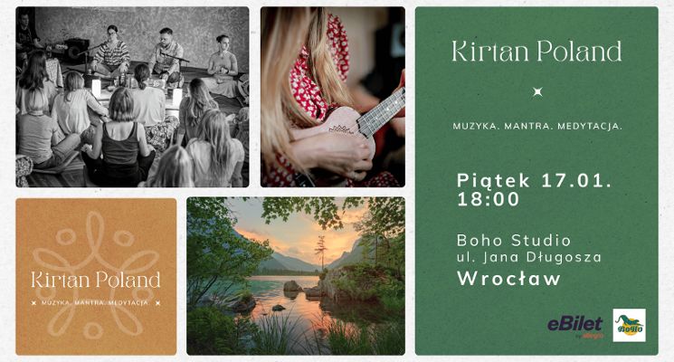 Plakat Kirtan Poland we Wrocławiu