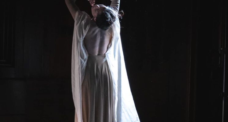 Plakat "Uśpione nasiona/Dormant Seeds, I Was There" - premiera spektaklu tańca butō Ritsuko Takahashi