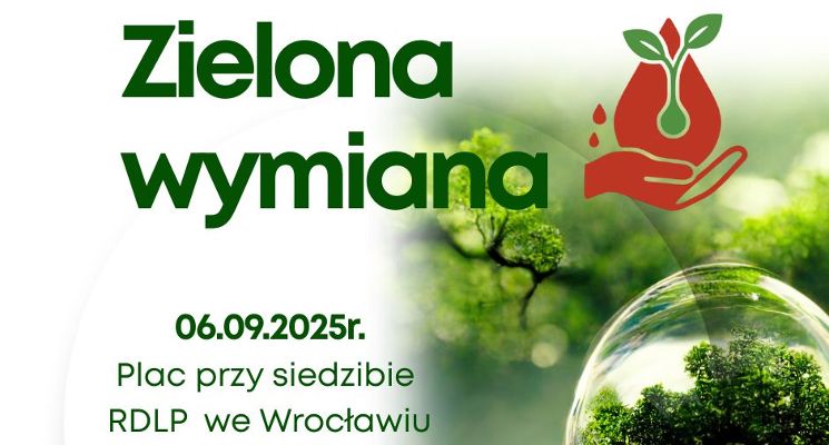 Plakat Zielona wymiana – ekologiczne święto we Wrocławiu