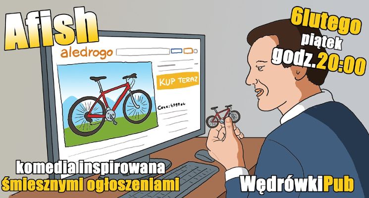 Plakat Afish - komedia improwizowana