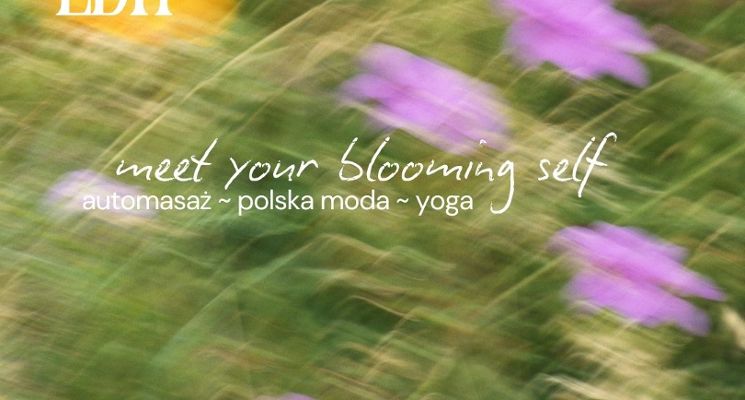 Plakat THE SPRING EDIT - warsztaty automasażu, jogi i dyskusja o jakości ubrań