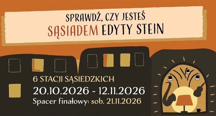 Plakat Szlak Sąsiadów Edyty Stein na Nadodrzu i Ołbinie [spacer edukacyjny]