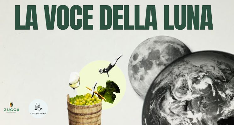 Plakat Degustacja win biodynamicznych: ZUCCA x CHAMPANERIA | La Voce Della Luna