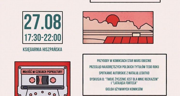 Plakat Światowy Dzień Publicznego Czytania Komiksów