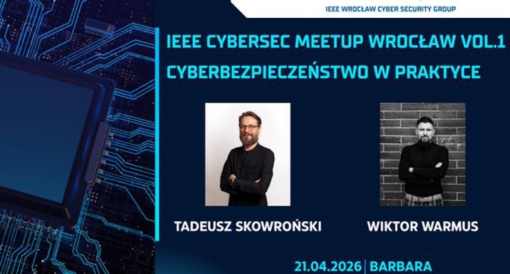 Plakat IEEE CyberSec Meetup Wrocław vol.1
