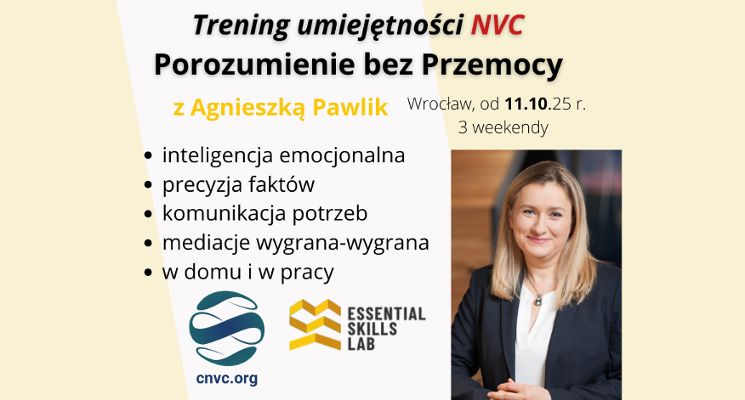 Plakat Komunikacja NVC – trening umiejętności dialogu i empatii