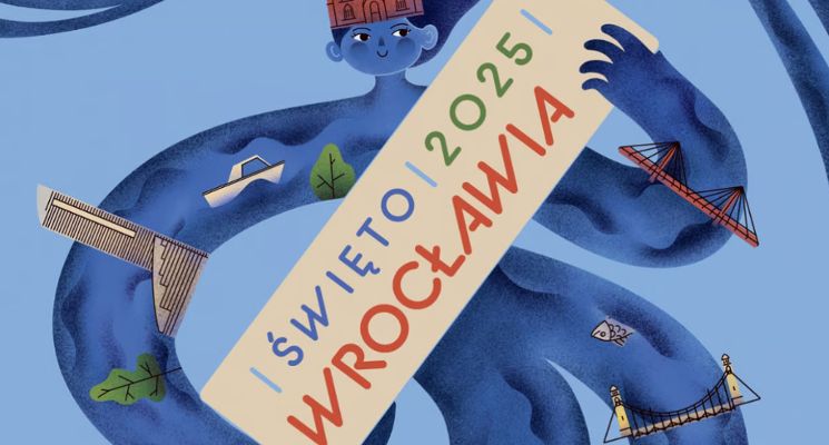 Plakat Wrocławskie Mosty – Kozanów Łączy Światy [Święto Wrocławia 2025]