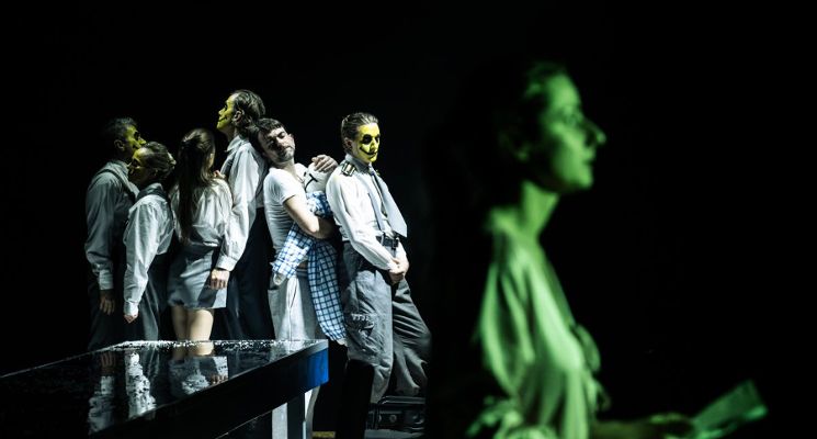 Plakat „Strefa 0” we Wrocławskim Teatrze Współczesnym