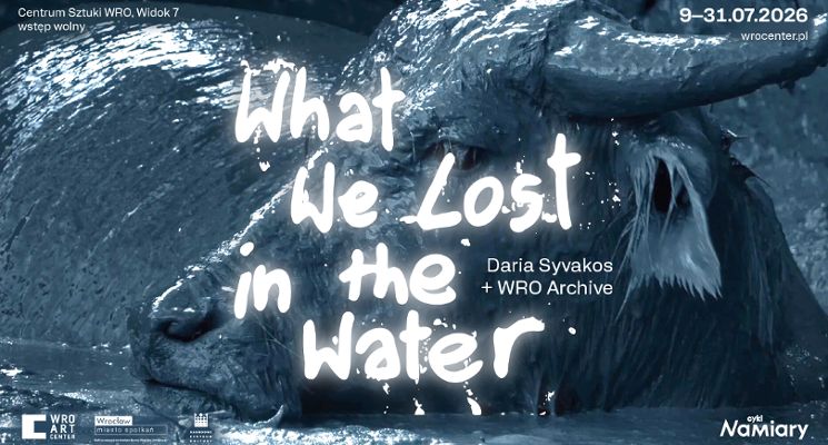 Plakat What We Lost in the Water, wystawa w Centrum Sztuki WRO