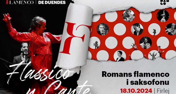 Plakat FLASSICO Y CANTE Romans flamenco i saksofonu