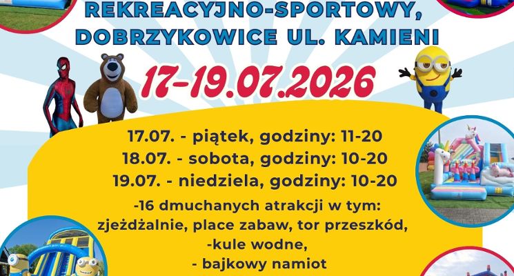 Plakat Festiwal dmuchańców w Dobrzykowicach