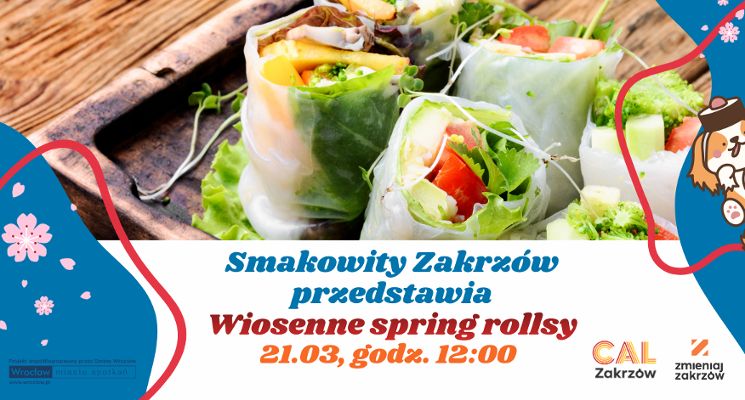 Plakat Warsztaty kulinarne - Wiosenne spring rollsy