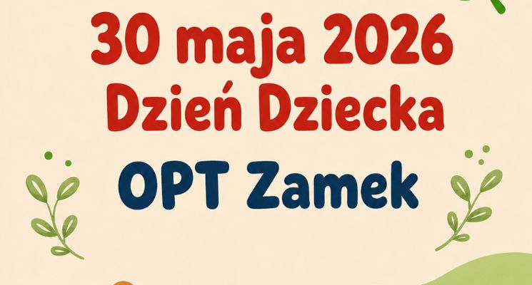 Plakat Pchli Targ z okazji Dnia Dziecka w OPT Zamek