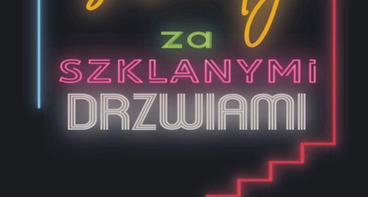Plakat Schody za Szklanymi Drzwiami - Teatr Ekstrawersja