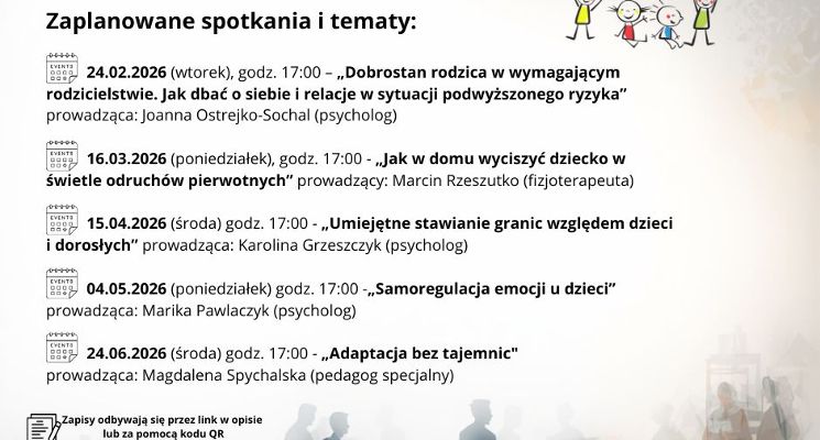 Plakat Warsztaty dla Rodziców w ALTO