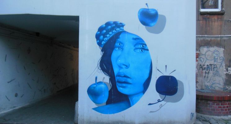 Plakat Dzień Kobiet na Nadodrzu - spacer z przewodnikiem