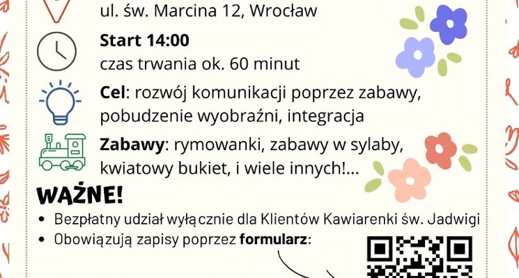 Plakat Dzień Wiosennych Kwiatów - zajęcia dla dzieci