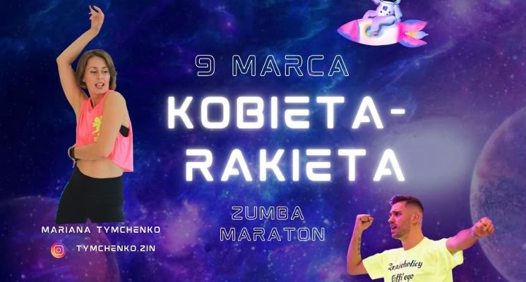 Plakat Maraton Zumby na Dzień Kobiet