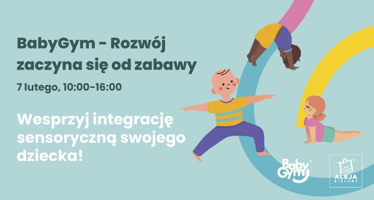 Plakat Baby Gym - rozwój zaczyna się od zabawy