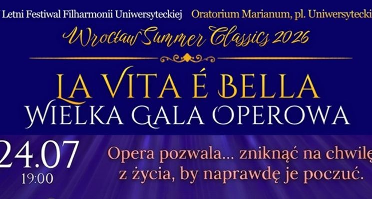 Plakat La Vita e Bella - Wielka Gala Operowa