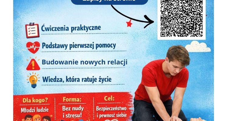 Plakat Pierwsza Pomoc – dla młodych