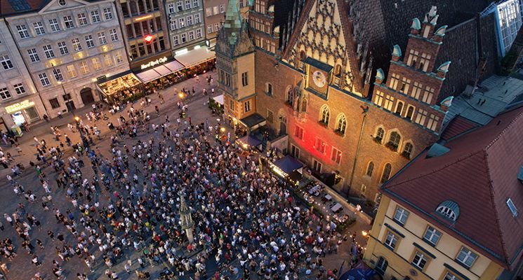 Plakat Wrocławska potańcówka w Rynku – półmetek lata
