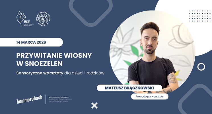 Plakat Przywitanie wiosny w Snoezelen – sensoryczne warsztaty dla dzieci i rodziców