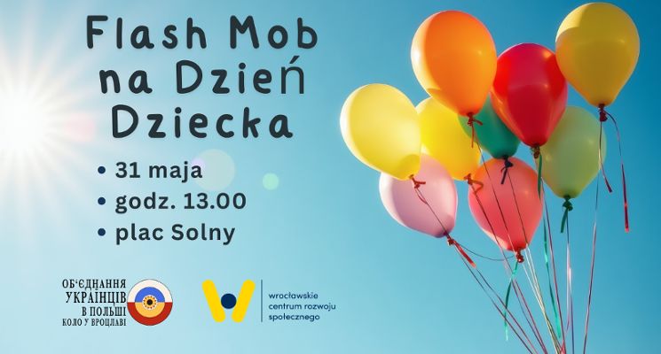 Plakat Flash mob na Dzień Dziecka
