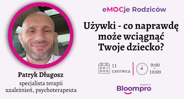 Plakat Używki – co naprawdę może wciągnąć Twoje dziecko? [wykład]
