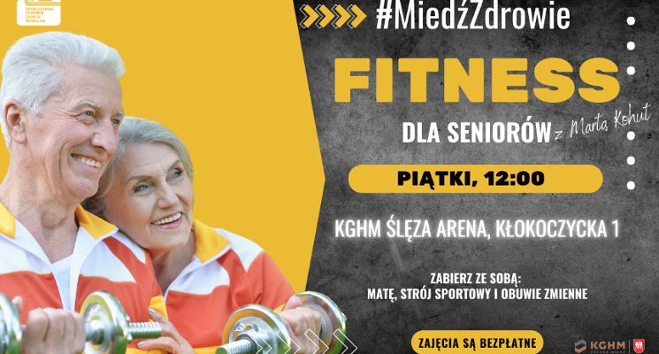 Plakat Fitness dla seniorów - zadbaj o zdrowie i samopoczucie!