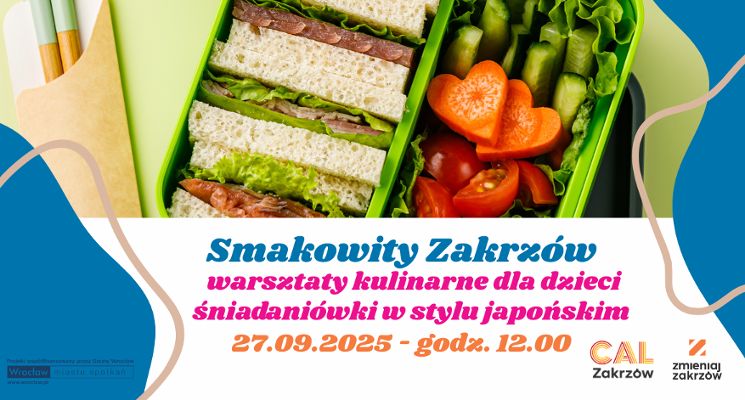 Plakat Smakowity Zakrzów zaprasza na pyszne warsztaty kulinarne dla dzieci