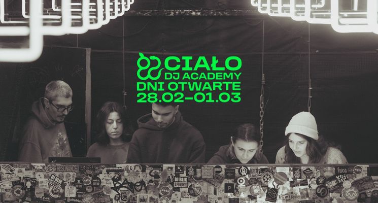 Plakat DNI OTWARTE Ciało DJ Academy