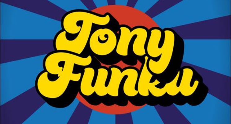Plakat Tony Funku. Koncert funkowej kapeli na letniej scenie Starego Klasztoru