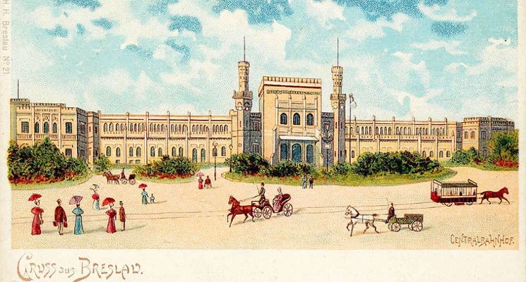 Plakat Poznaj Wrocław. Historia wrocławskiej kolei i Dworca Głównego