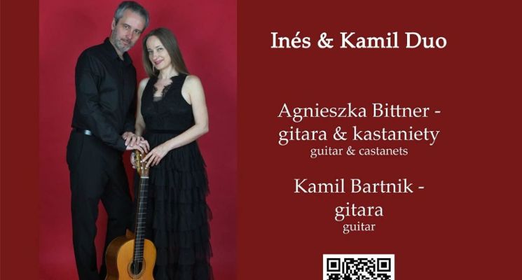Plakat W blasku świec koncert gitarowy muzyki hiszpańskiej