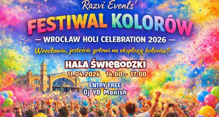 Plakat FESTIWAL KOLORÓW – WROCŁAW HOLI CELEBRATION 2026