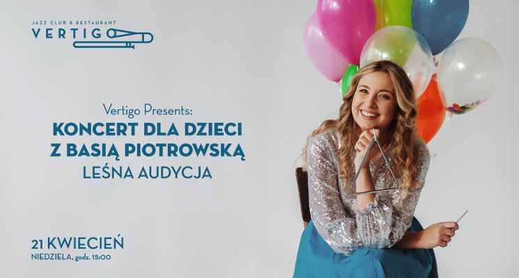 Plakat Koncert dla dzieci z Basią Piotrowską - Leśna Audycja