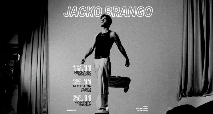 Plakat JACKO BRANGO – Official Event, 26.11.2026, Momenty, Wrocław