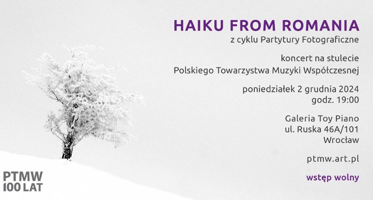 Plakat Stulecie Polskiego Towarzystwa Muzyki Współczesnej [KONCERT]
