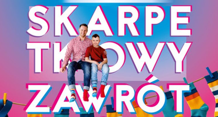 Plakat Skarpetkowy Zawrót Głowy – Międzynarodowy Dzień Zespołu Downa w Jelczu-Laskowicach