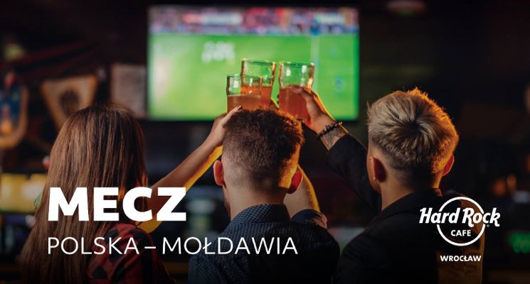 Plakat Transmisja meczu Polska - Mołdawia