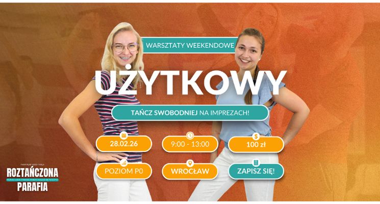 Plakat Taniec użytkowy od podstaw | warsztaty z Natalią i Justyną