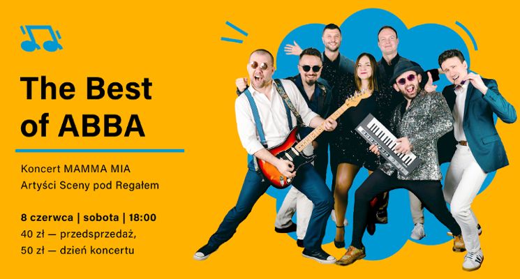 Plakat The Best of ABBA – koncert artystów Sceny Pod Regałem