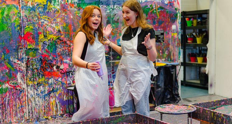 Plakat Sylwester w Pigcasso – kreatywne malowanie / chlapanie dla dzieci i dorosłych