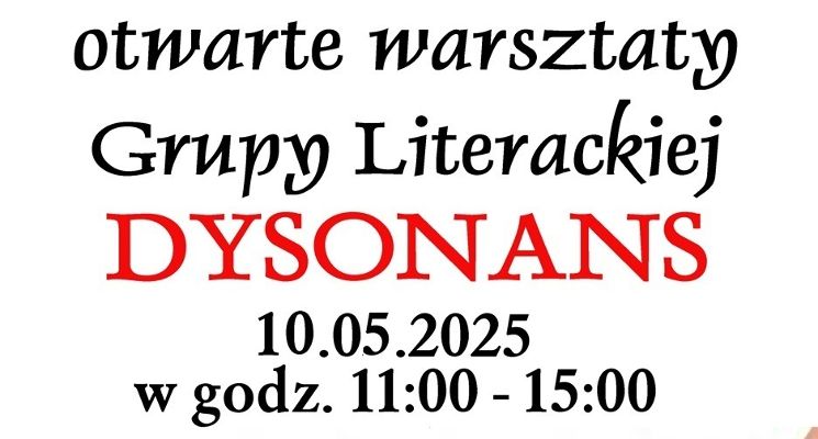 Plakat Otwarte warsztaty literackie z Andrzejem Graulem