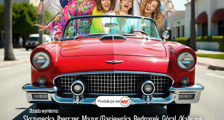 Plakat „Podróż poślubna plus” – Katarzyna Skrzynecka w kontynuacji wielkiego Hitu Teatralnego