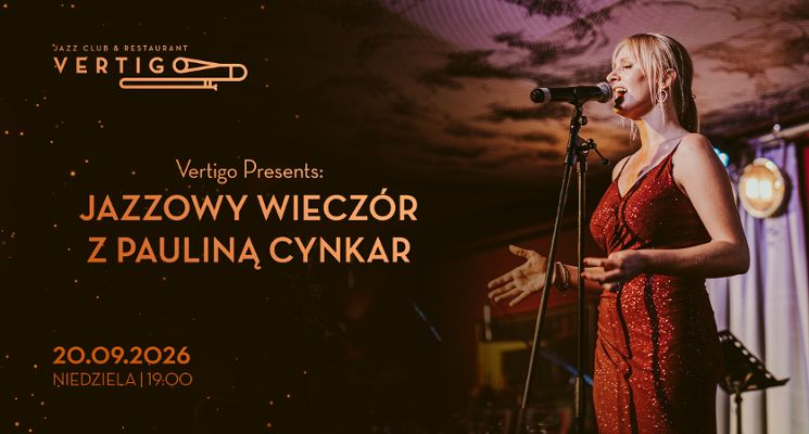 Plakat Jazzowy wieczór z Pauliną Cynkar