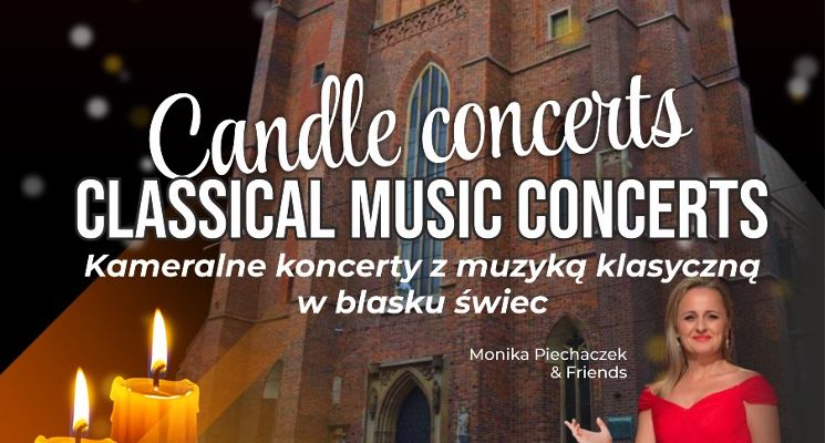 Plakat Kameralne koncerty z muzyką klasyczną w blasku świec